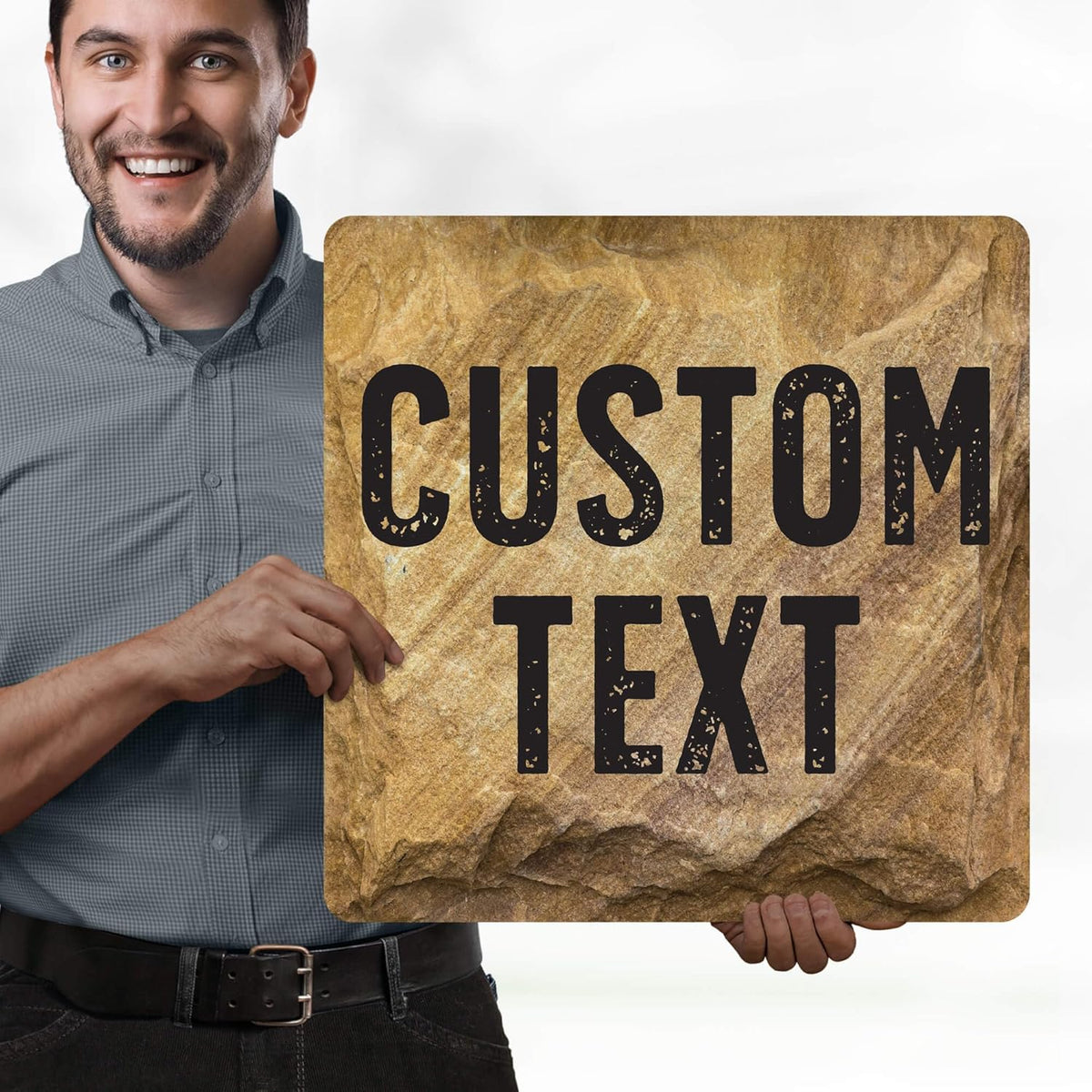 Custom Sign, Custom Street Sign, 11 Font Colors, 13 Font Styles, 4 Hole Options, 22 Sizes, 18x18