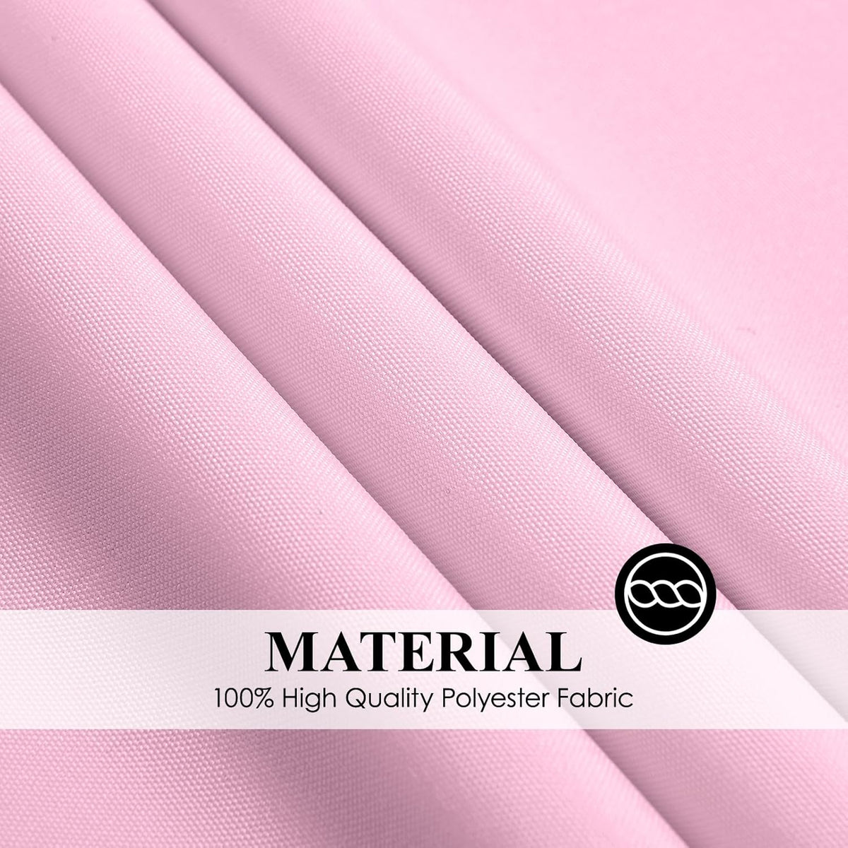 Round Tablecloth 6 Pack 108 Inch Pink Tablecloths Washable Decorative Linen Polyester Table Clothes