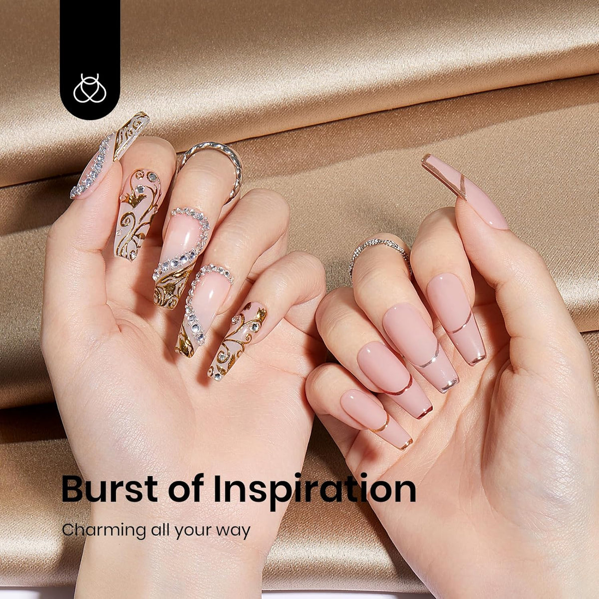 Beetles Gold Chrome Nail Powder Set - 8 Colors Sliver Holographic Mirror Effect Iridescent Golden