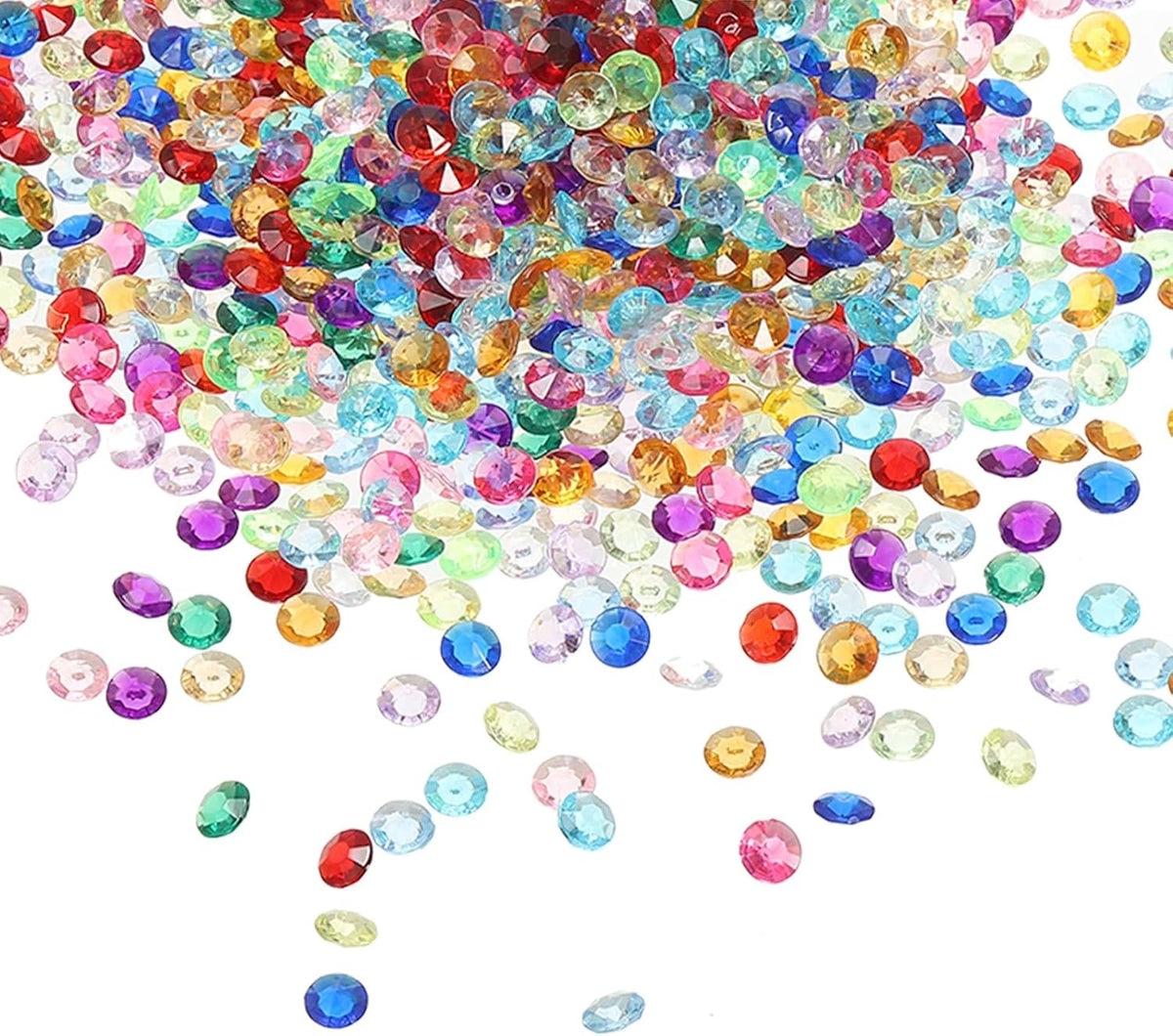 PATIKIL 10000 Pcs Wedding Table Scatter Confetti Crystals 4.5mm Acrylic Diamonds Vase Fillers Gems