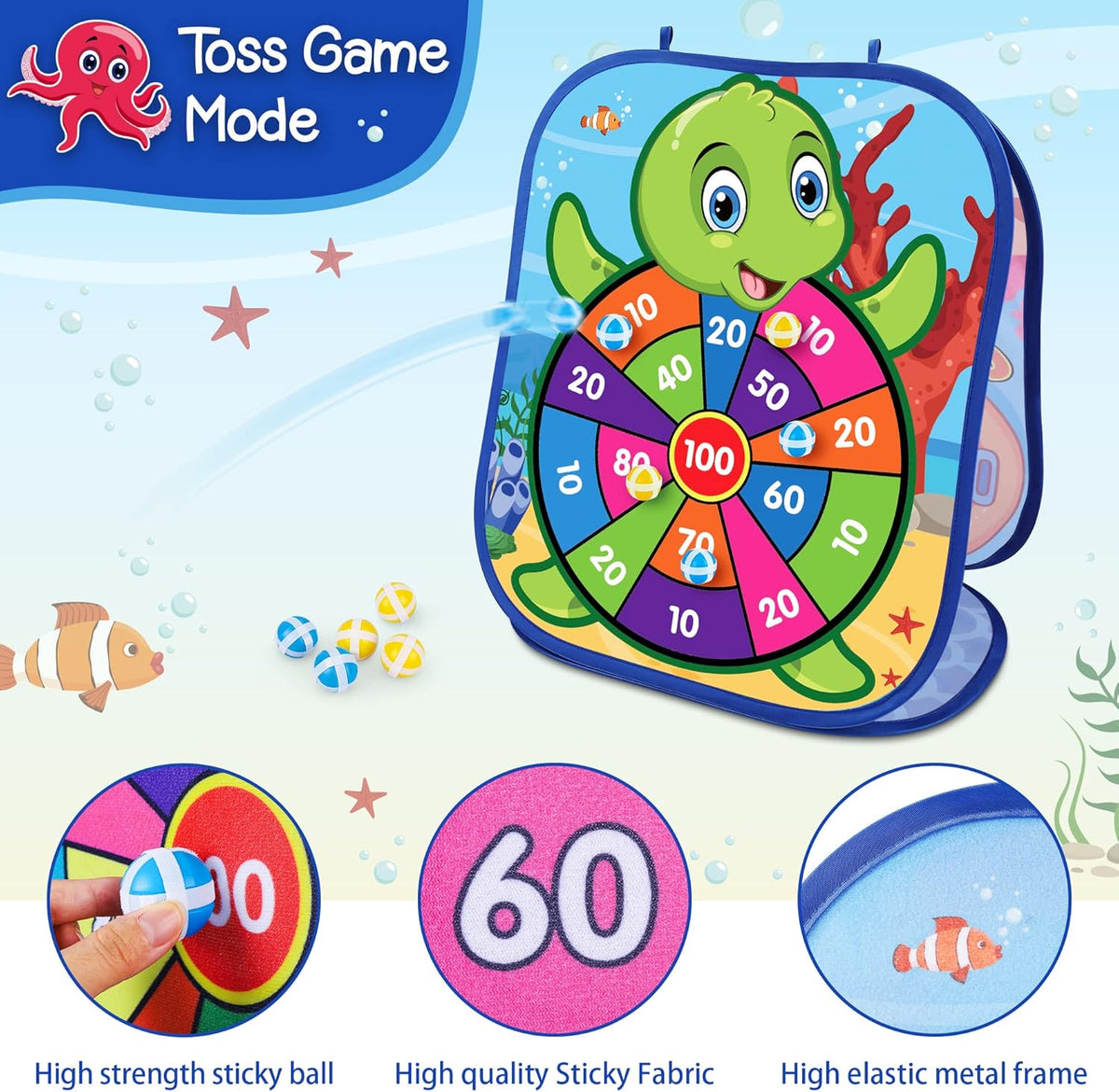 Animal Bean Bag Toss Game Toy Outdoor Toss Game, Family Party Party Supplies for Kids, Gift for