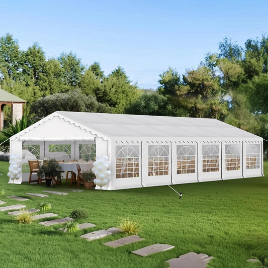 PHI VILLA 40'x20' Outdoor Heavy Duty Party Tent Large Commercial Canopy Wedding Event Shelter with