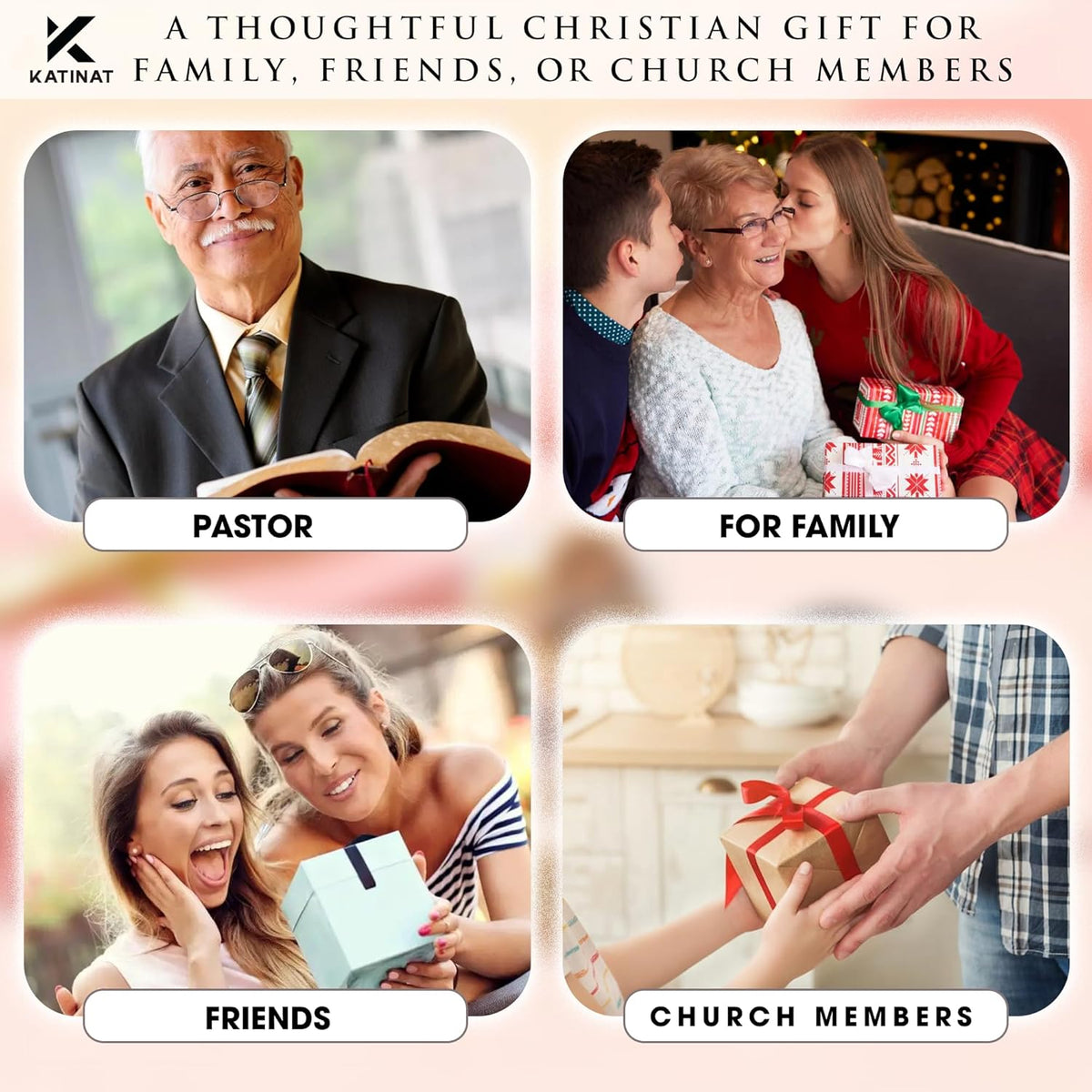 Shepherd Affirmations Jar- Faith & Encouragement Notes, Christian Gifts for Men & Women, Pastor