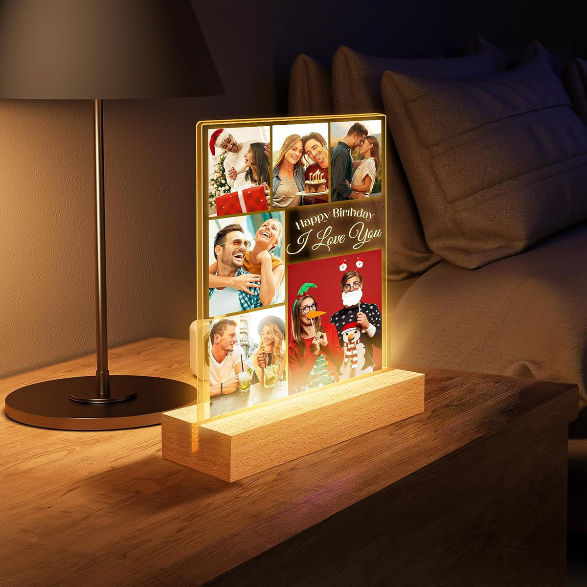 Personalized Birthday Gifts for Dad, Customized Picture Frames with Photo, Custom Photo Frame with