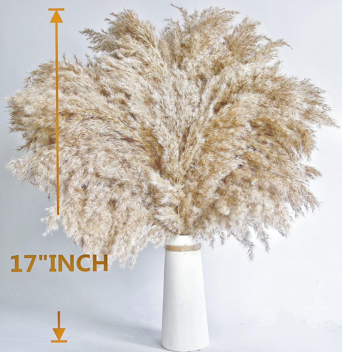 40 PCS Nature Pampas Grass Bouquet Decor - Boho Flowers and Feathers for Centerpieces, Perfect for