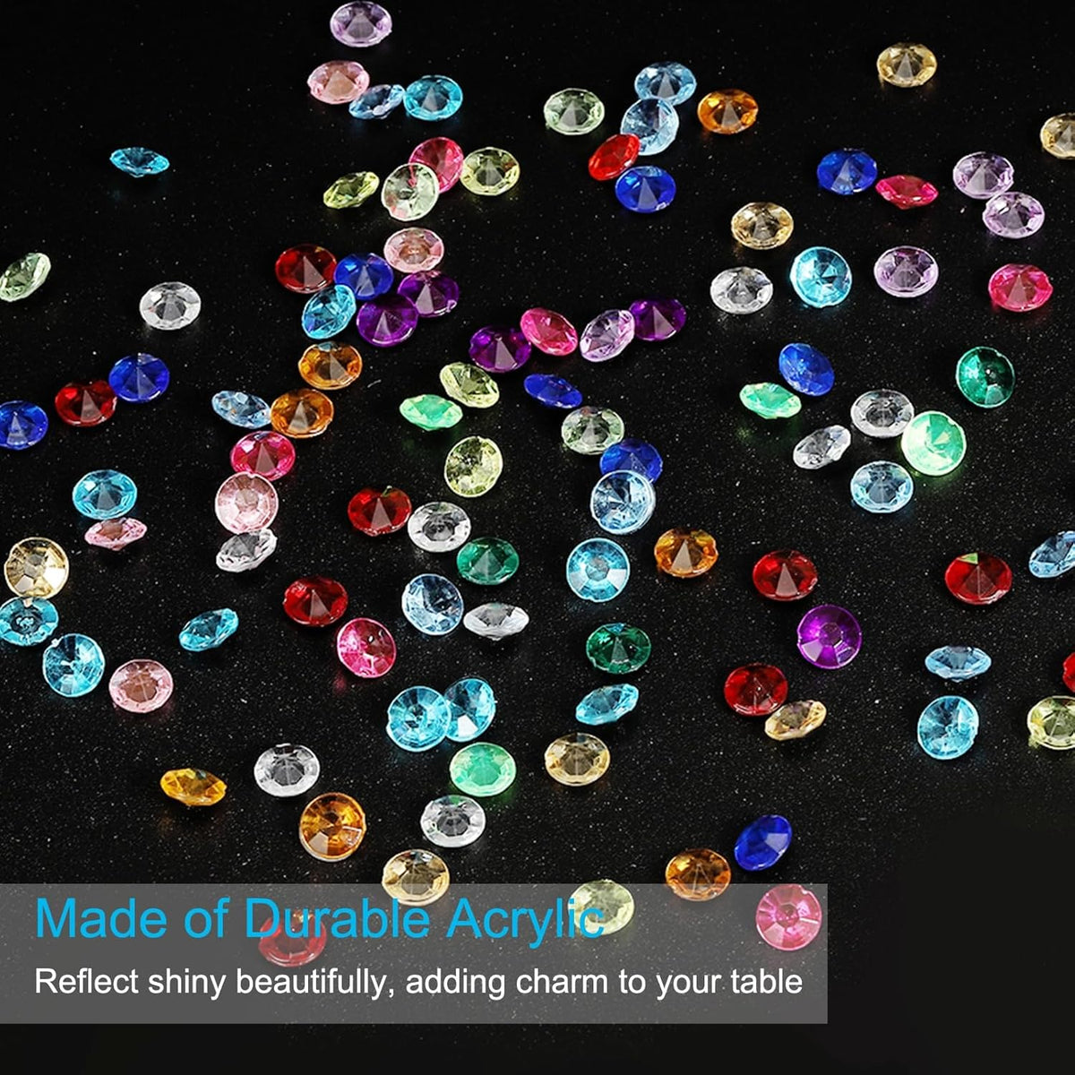 PATIKIL 4000 Pcs Wedding Table Scatter Confetti Crystals 6mm Acrylic Diamonds Vase Fillers Gems for