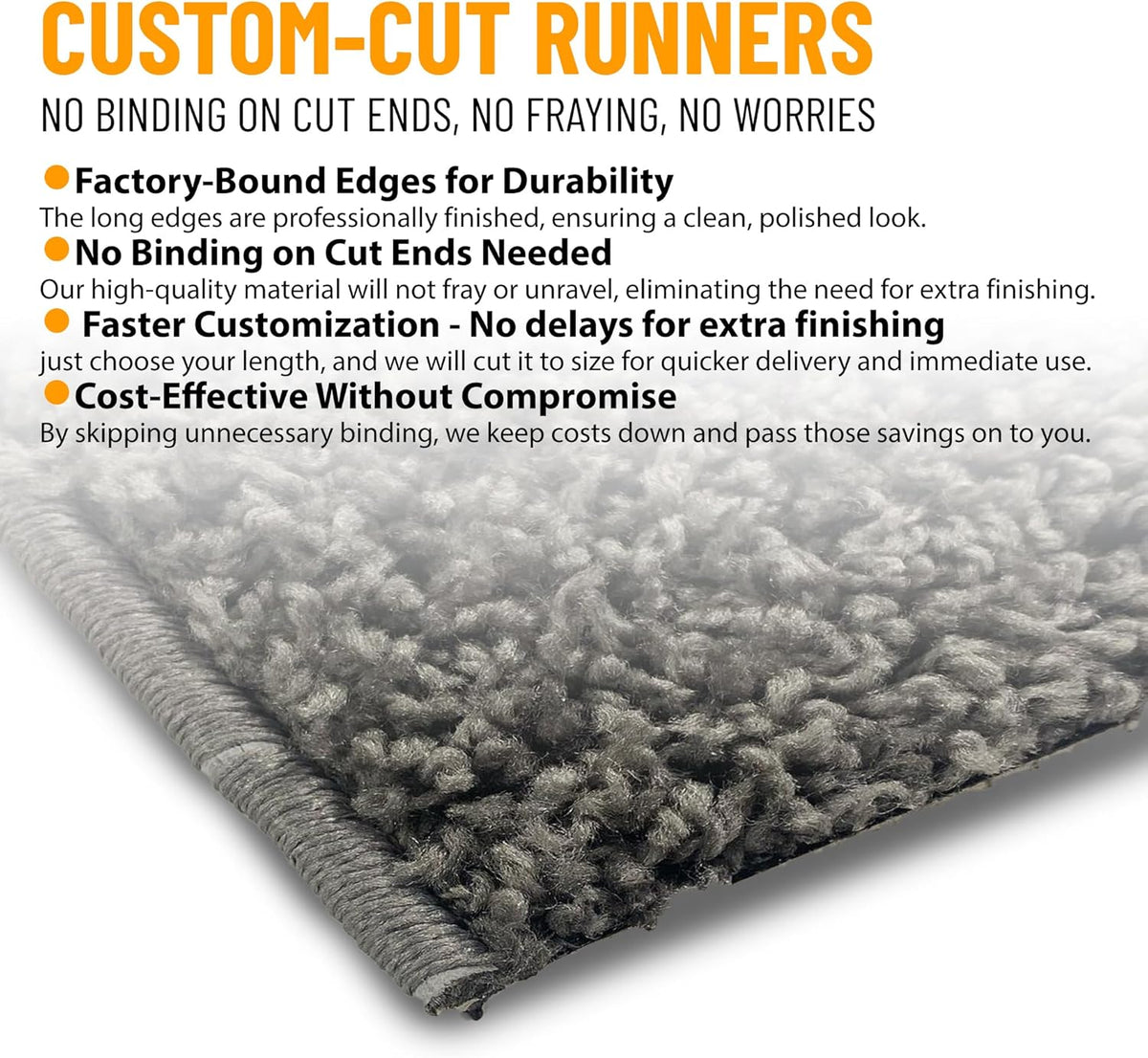 Ottomanson 2' x 3' Shaggy Area Rug - Plush & Cozy Non-Slip Carpet for Bedroom, Living Room &