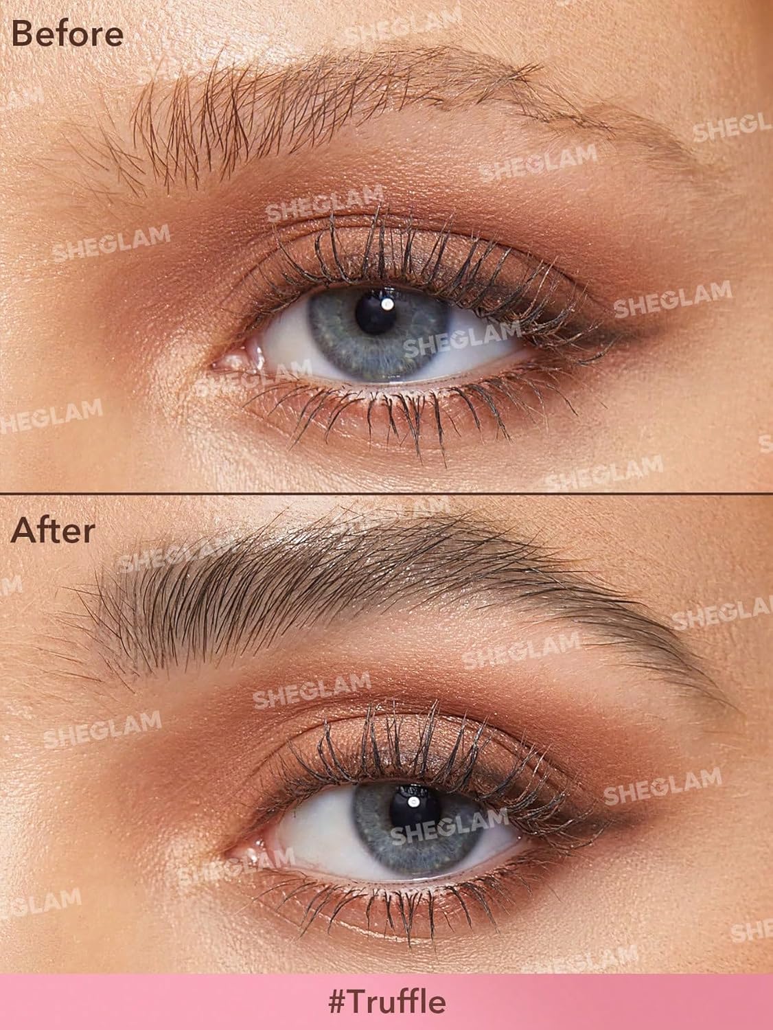 SHEGLAM Brow-Fection Angled Brush & Dip Upgraded Microblading Eyebrow Pen Long Lasting Waterproof