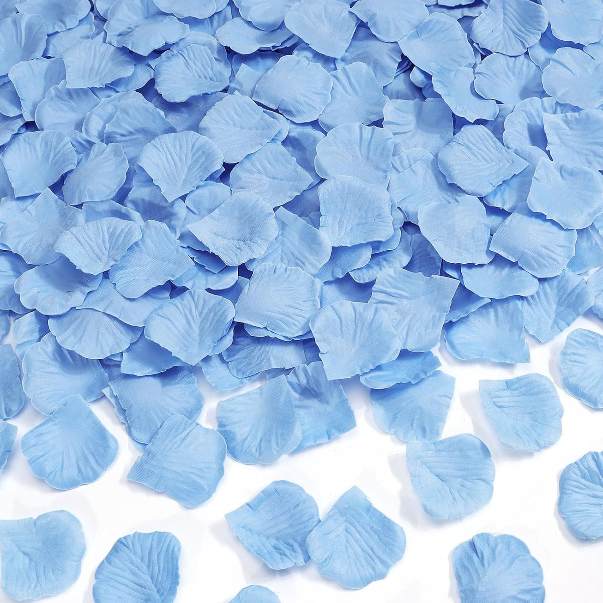 1000 Pcs Light Blue Rose Petals Artificial Silk Flower Petals Romantic Decorations for Wedding