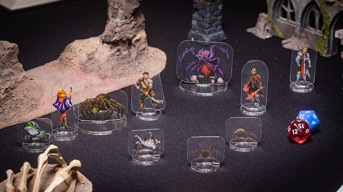 Arcknight Flat Plastic Miniatures: Wildlands; 62 Unique Wilderness-Themed Minis for DND 5e and