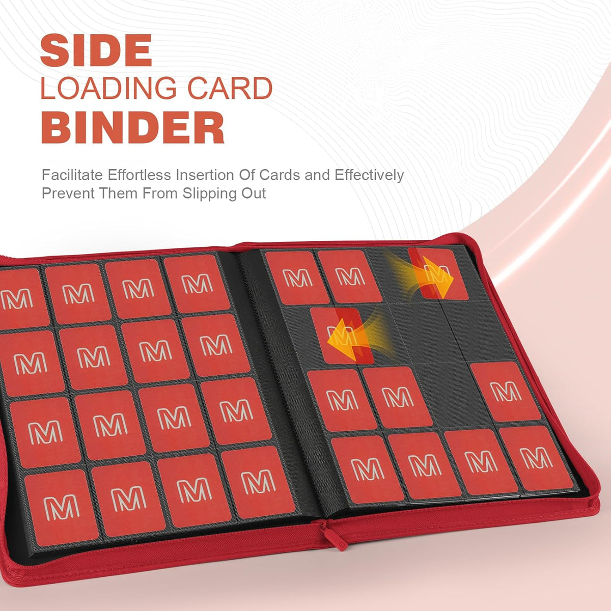 Premium Card Binder 16 Pocket,Trading Card Binder Holds up to 1000+Cards Sturdy Card Collection