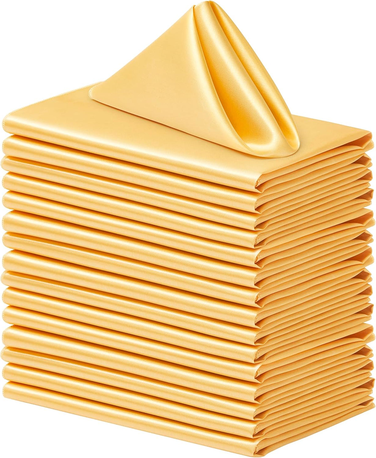 100 Pack Square Satin Dinner Napkins, 20x20 Inches Silky Soft Smooth Table Cloth Napkins for