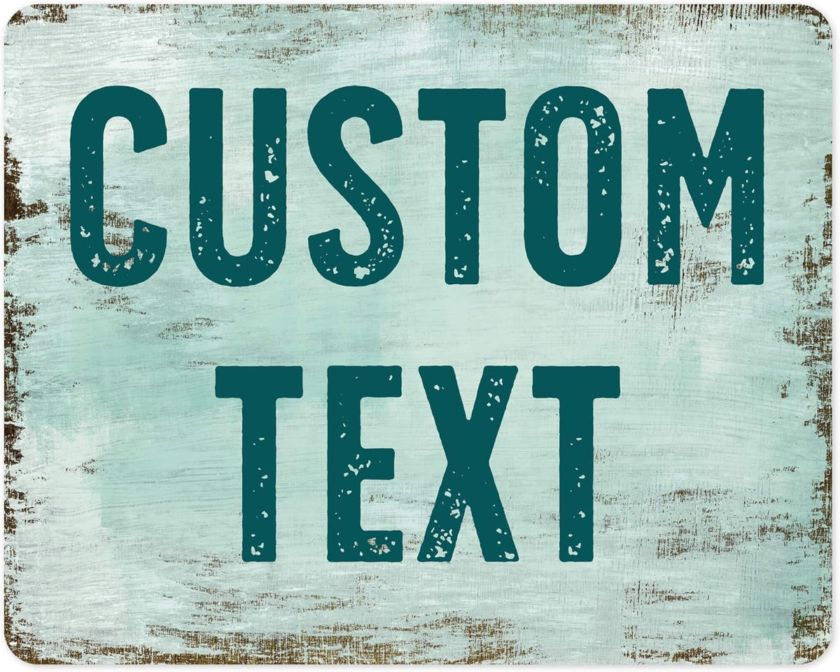 Custom Sign, Custom Street Sign, 11 Font Colors, 13 Font Styles, 4 Hole Options, 22 Sizes, 24x30