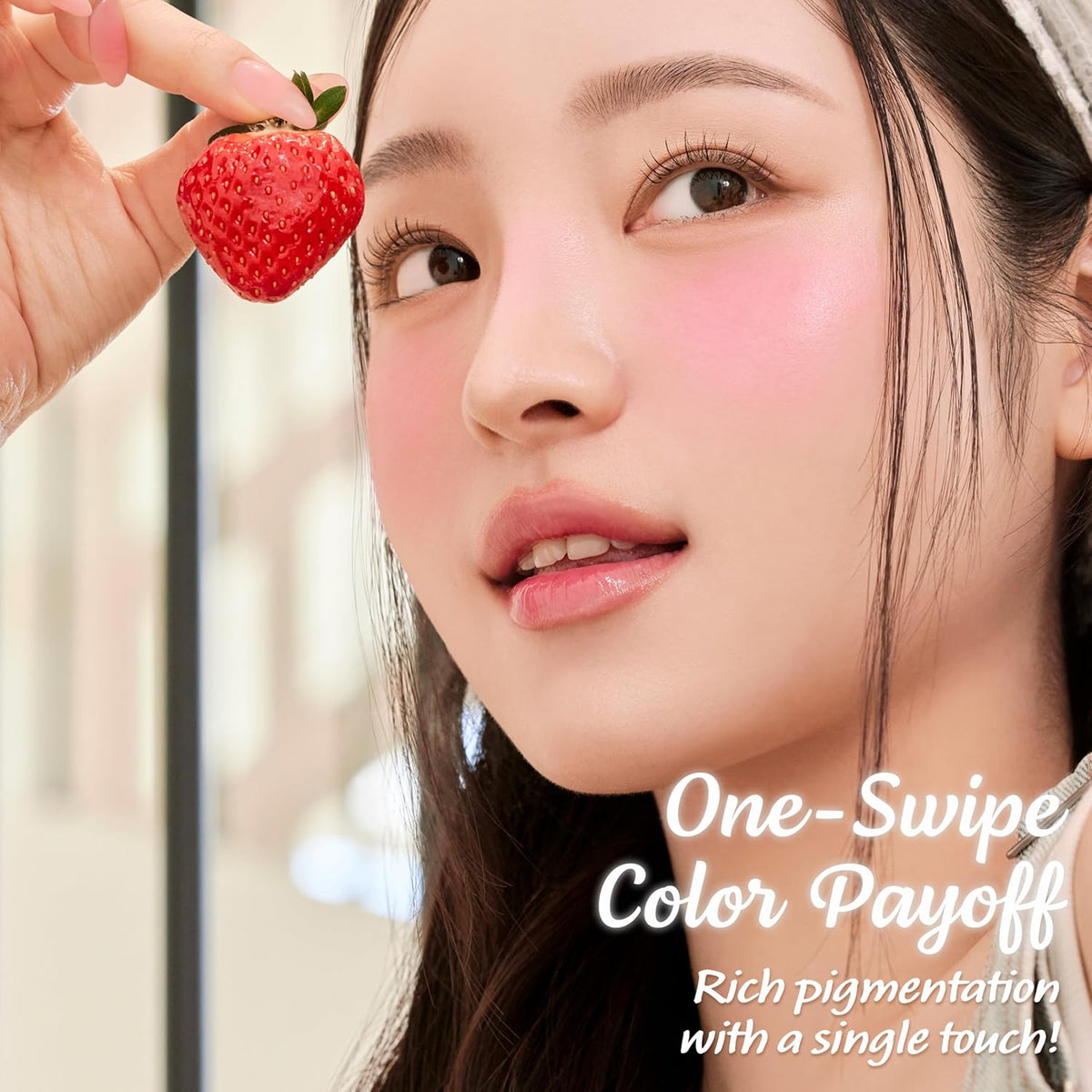 Touch in Sol In My Heart Stick Blush (#Punchy Pink) – Cream Blush Stick for Cheeks, Eyes & Lips