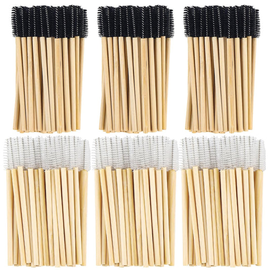 300PCS Disposable Mascara Wands Spoolie Brush Crystal Eyebrow Brushes Eyelash Extension Applicator