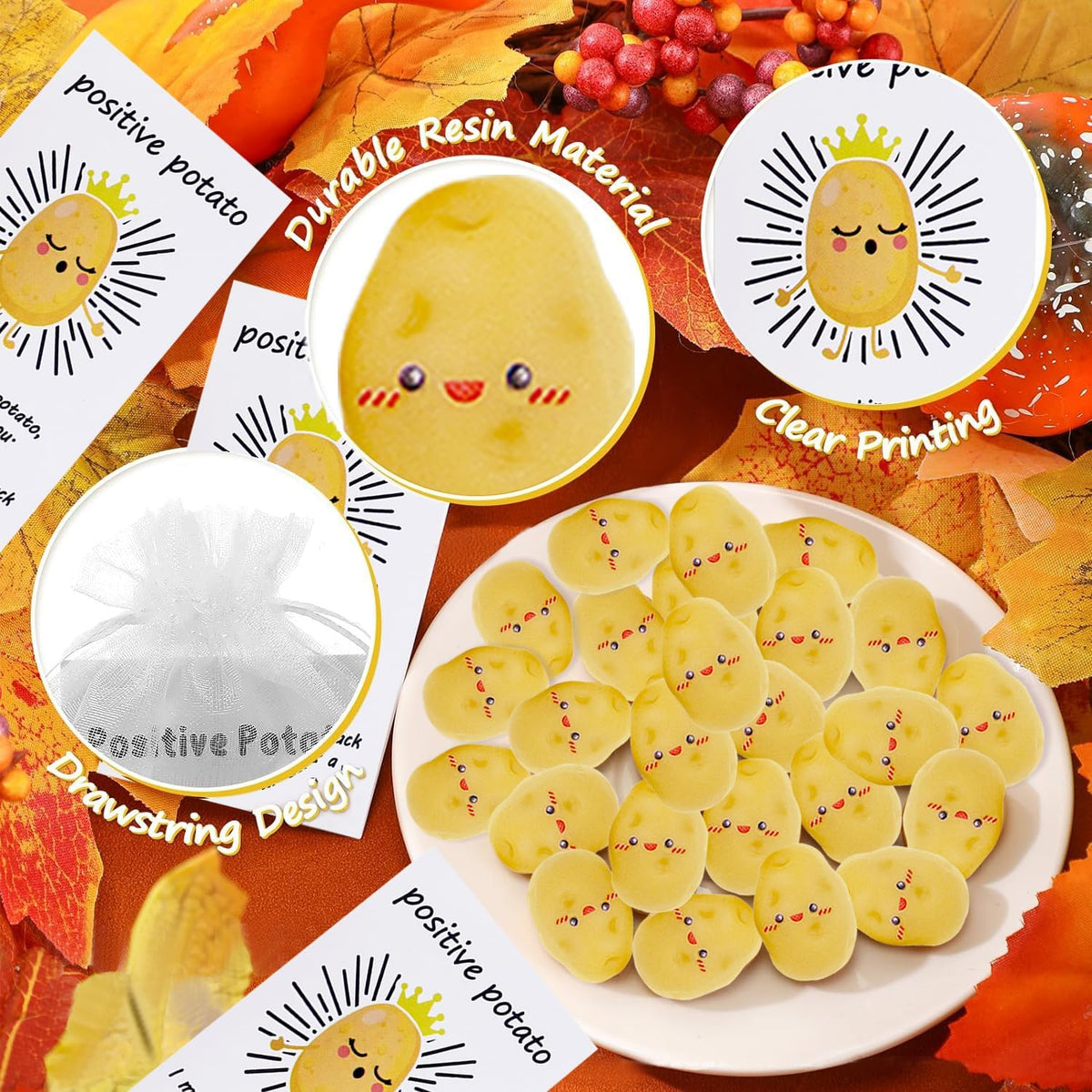 40 Set Positive Potato Bulk Employee Appreciation Gifts for Thank You Staff Back to School Student