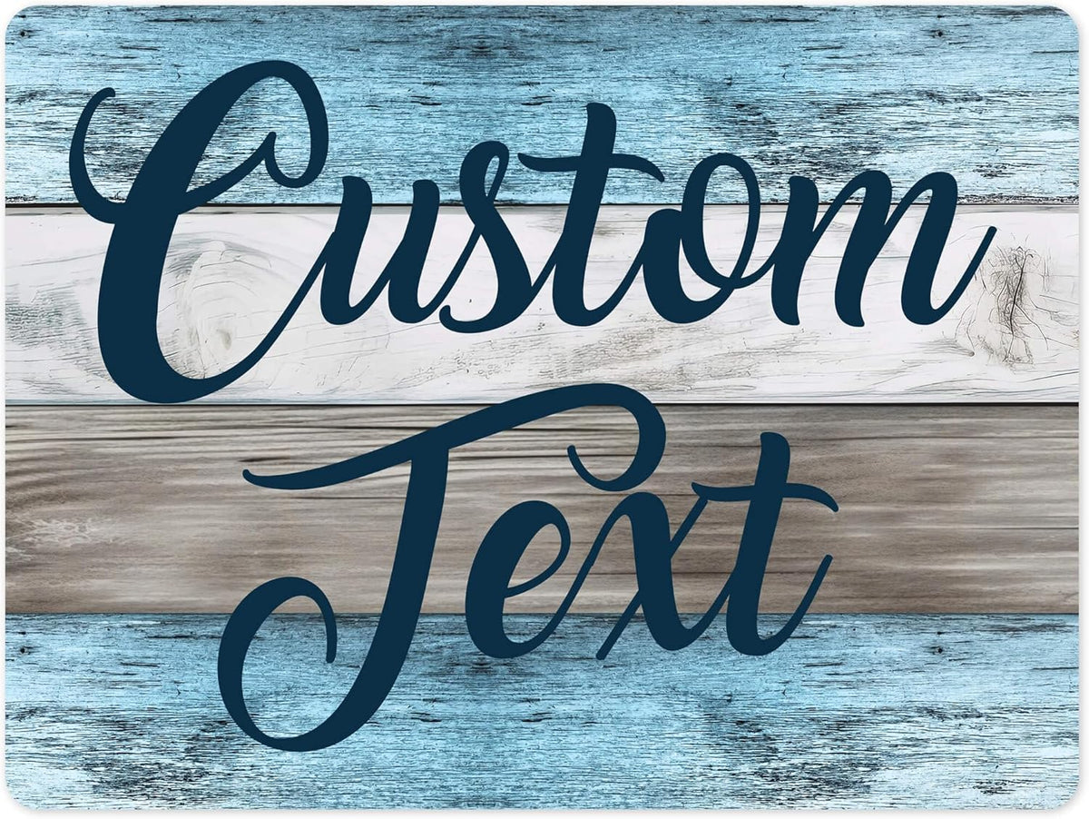 Custom Sign, Custom Street Sign, 11 Font Colors, 13 Font Styles, 4 Hole Options, 22 Sizes, 36x48