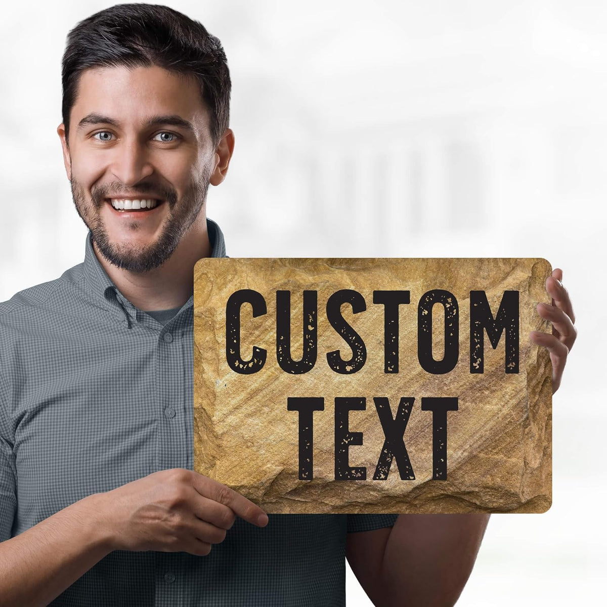 Custom Sign, Custom Street Sign, 11 Font Colors, 13 Font Styles, 4 Hole Options, 22 Sizes, 10x14