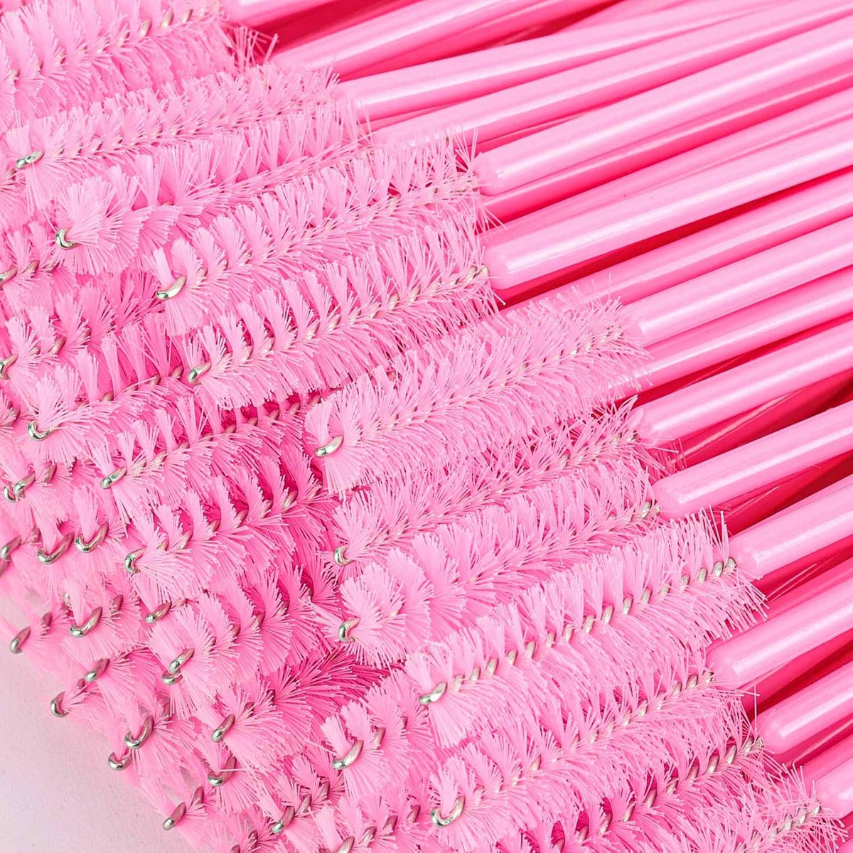 1000 Disposable Mascara Wands Eyelash Brushes Spoolies for Eyebrow Eye Lash Extension Black and Pink