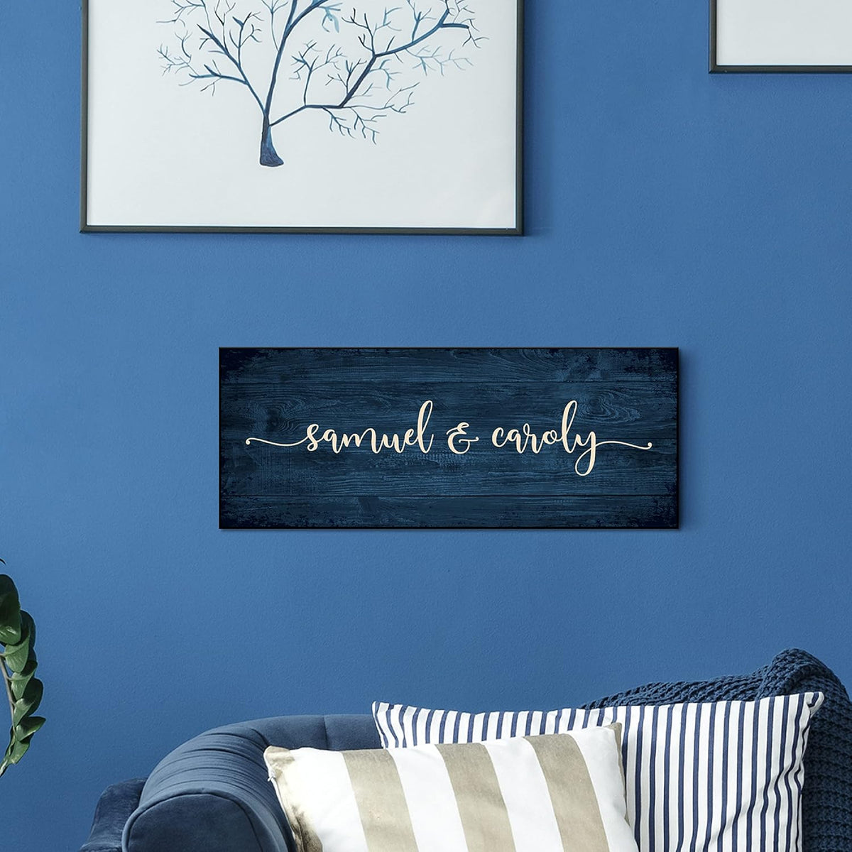 Personalized Signs for Home, Custom Sign with Any Text, 3 Sizes - 12 Background Options & 8 Fonts