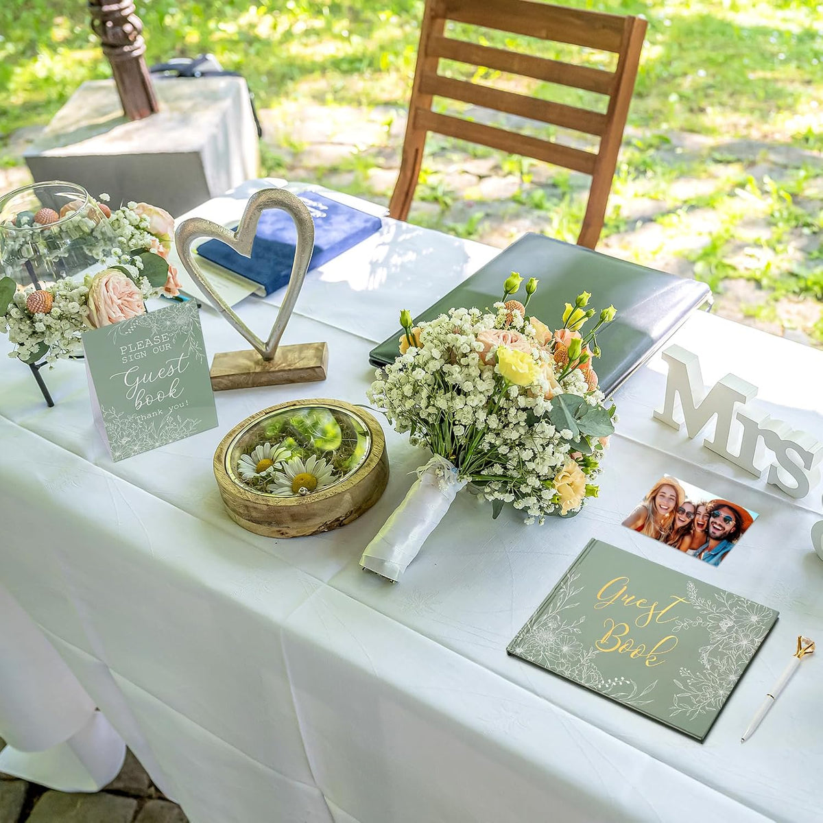 Wedding Guest Book Personalized Photo Guestbook to Sign at Reception Wedding Guest Sign in Book