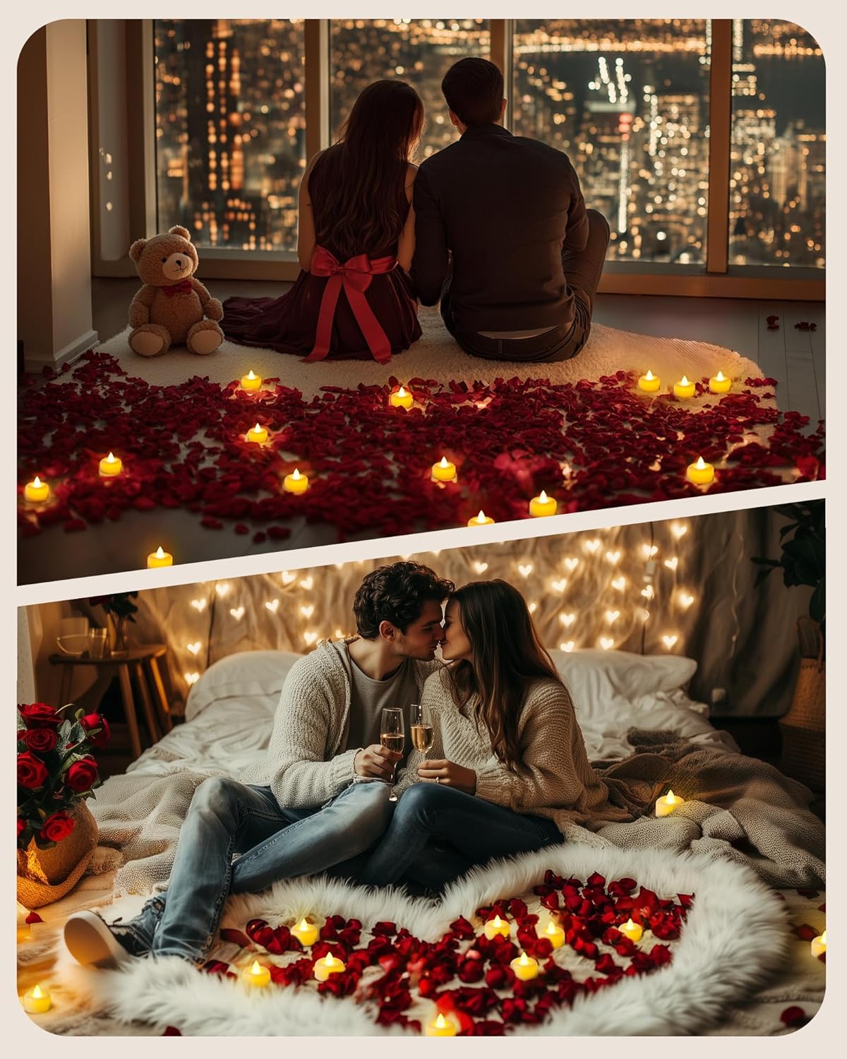 Amagic 12 Pack Timer Tea Lights Candles Battery Operated Candles with 6H Timer, Auto On Daily