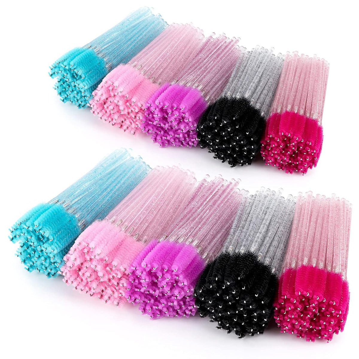 Tbestmax 1000 Disposable Mascara Wands Eyelash Brush Spoolies for Eyebrow Eye Lash Extension