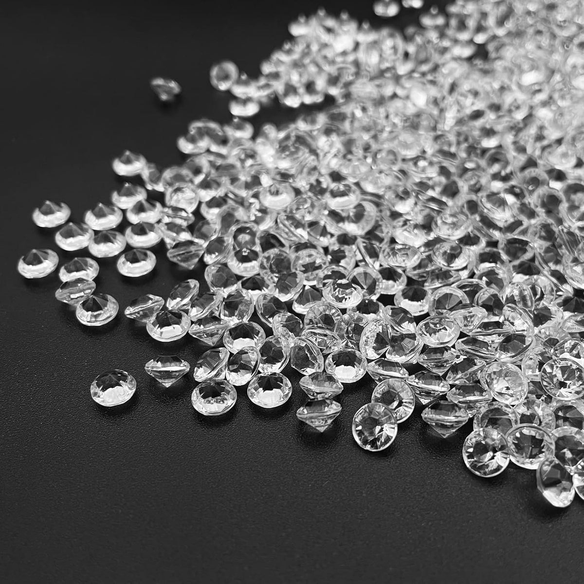 Fake Diamond, 6000PCS 6mm Clear Acrylic Diamonds Crystals Gems for Vase Fillers,Table Scatter