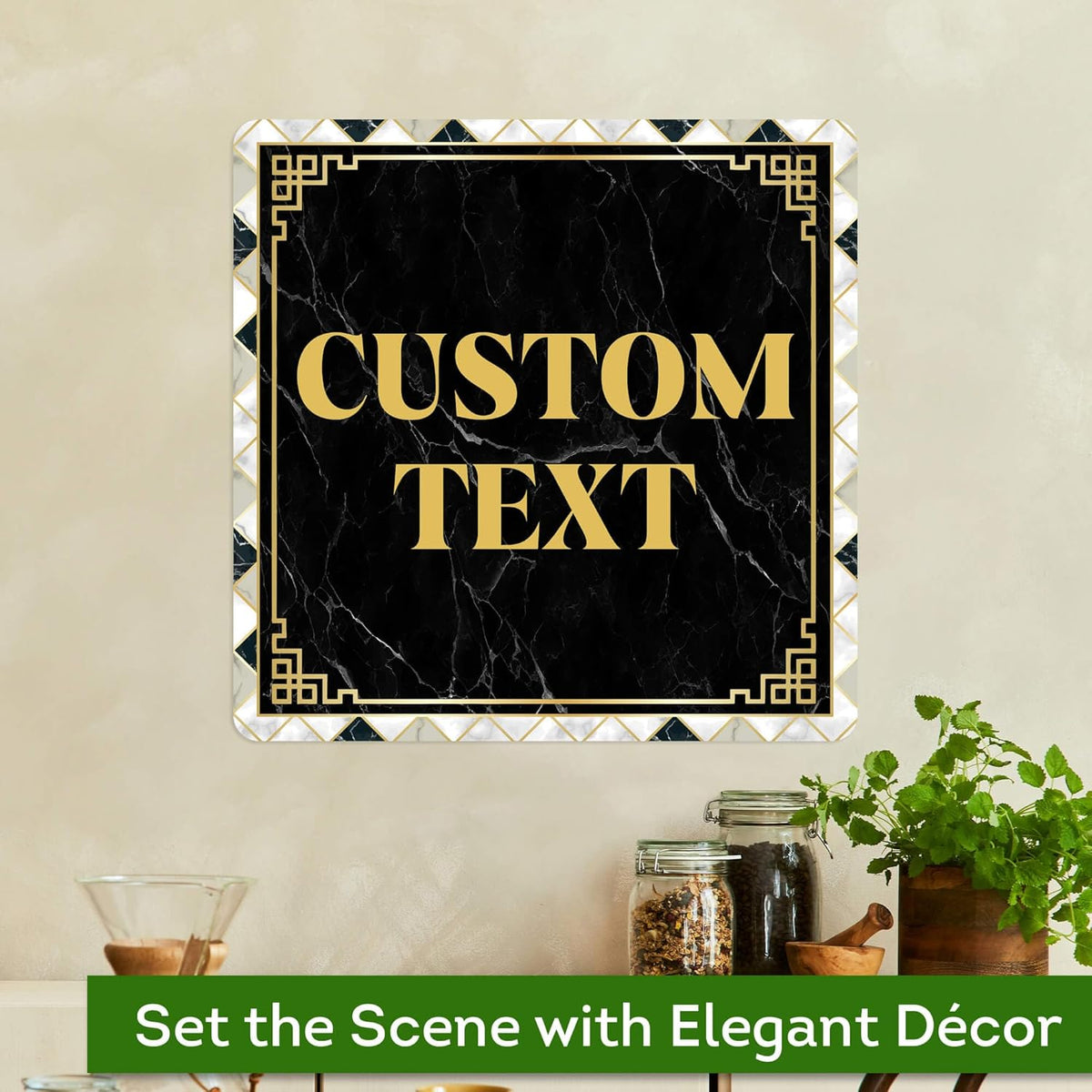 Custom Sign, Custom Street Sign, 11 Font Colors, 13 Font Styles, 4 Hole Options, 22 Sizes, 18x18