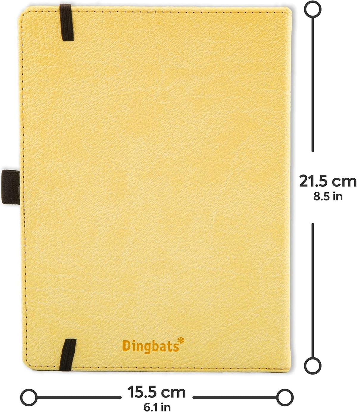 Dingbats* Wildlife Dotted Writing Journal Notebook A5 - Vegan Leather Hardcover - Ideal for Work