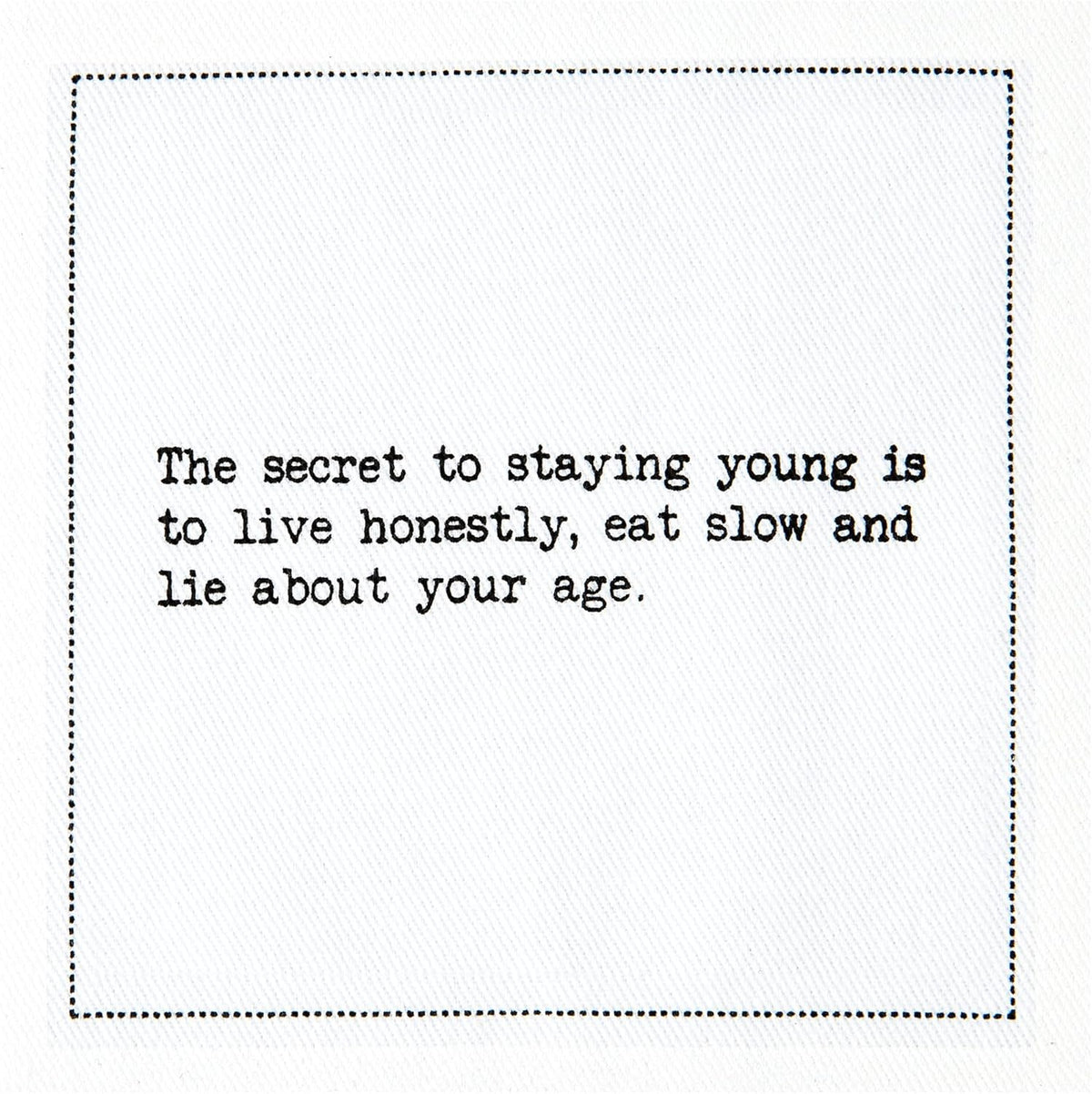 Five Star Napkins 50th Birthday Quotes White Cotton Cocktail Napkins, Beverage Napkins, Bar