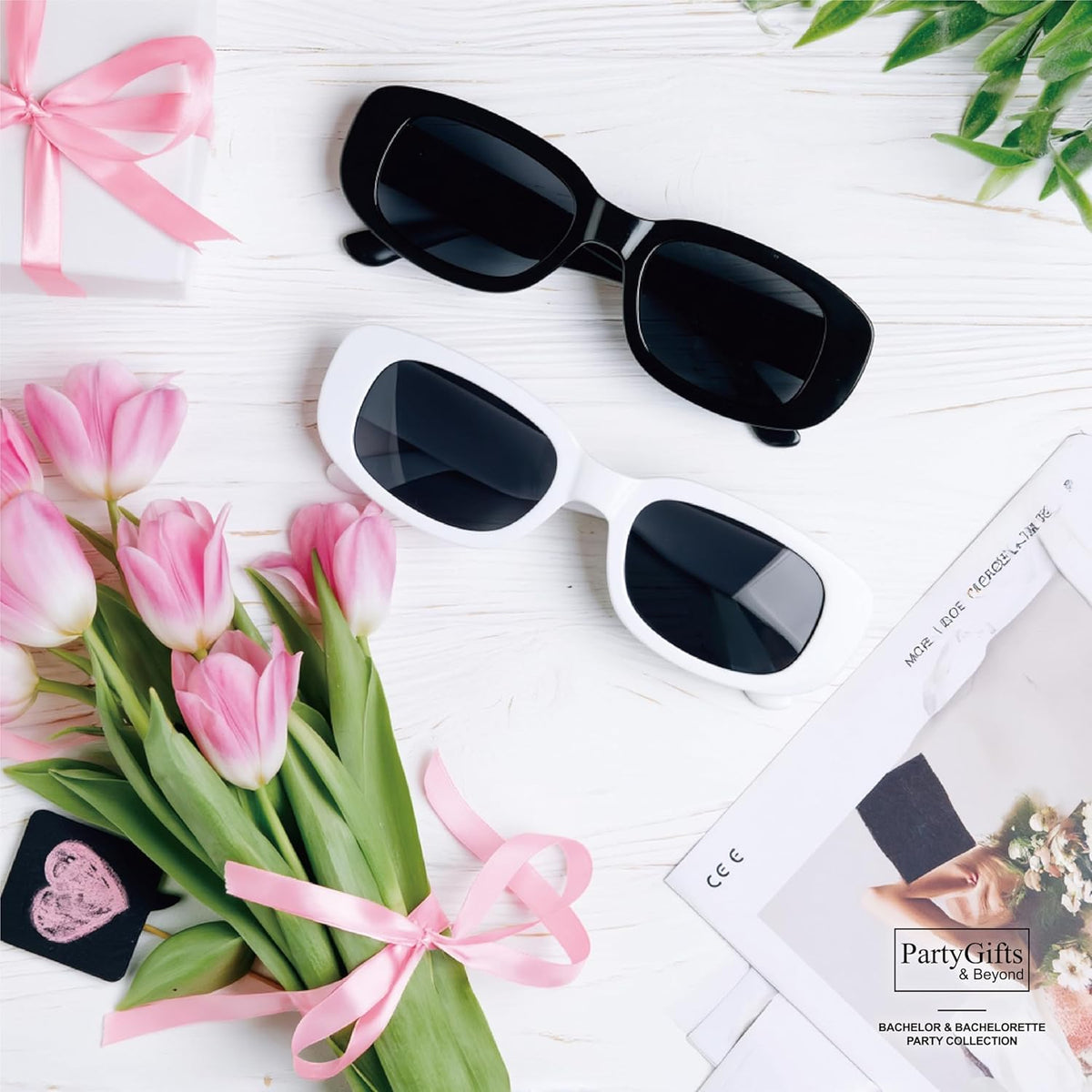 Bride Squad Bachelorette Party Favors 10 Pcs Team Bride Sunglasses Retro Rectangle Bridesmaid Gifts