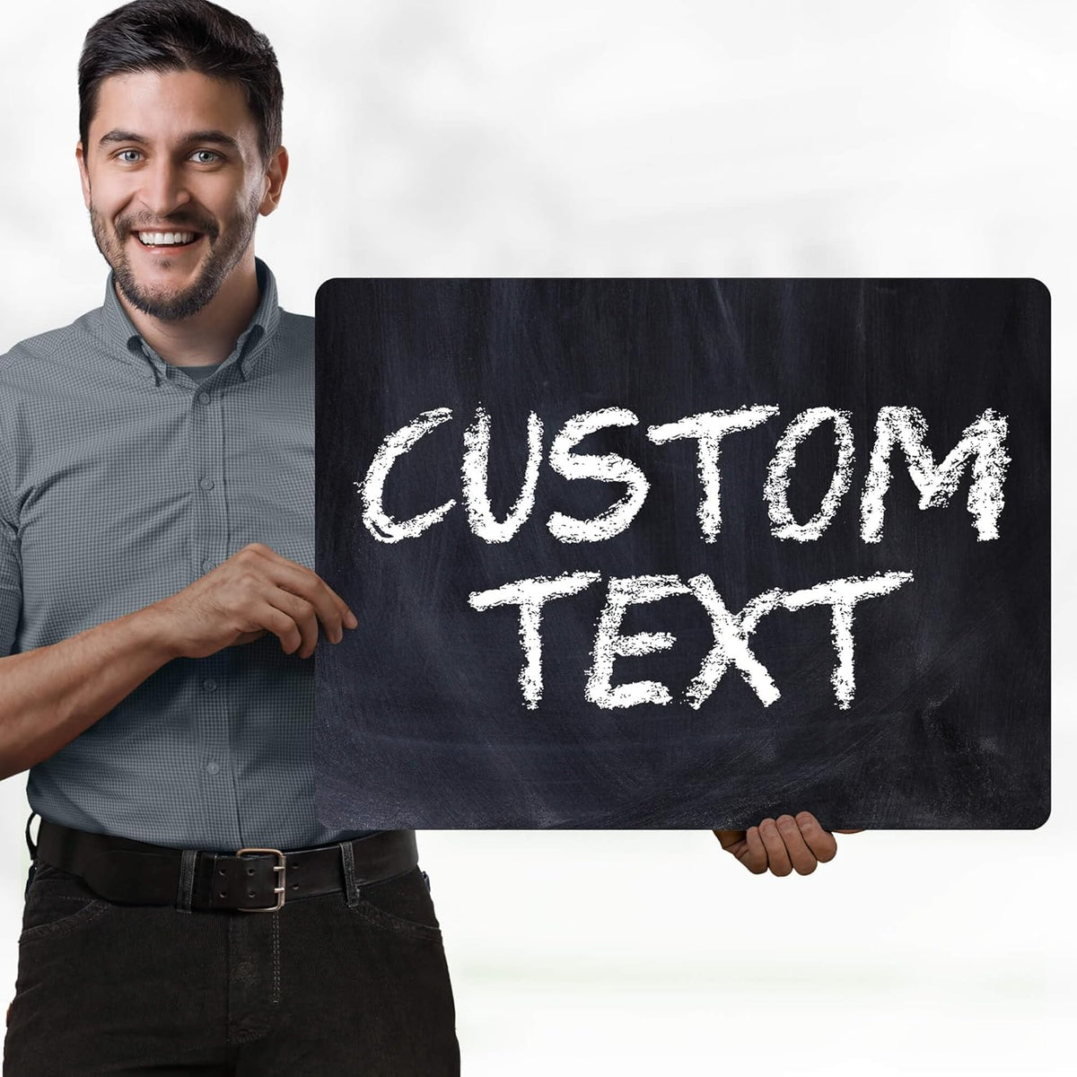 Custom Sign, Custom Street Sign, 11 Font Colors, 13 Font Styles, 4 Hole Options, 22 Sizes, 18x24