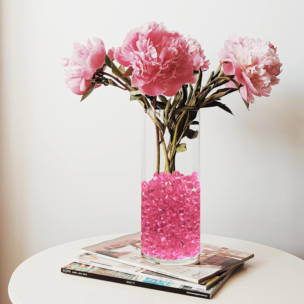 Super Z Outlet Acrylic Color Faux Round Diamond Crystals Treasure Gems for Table Scatters, Vase