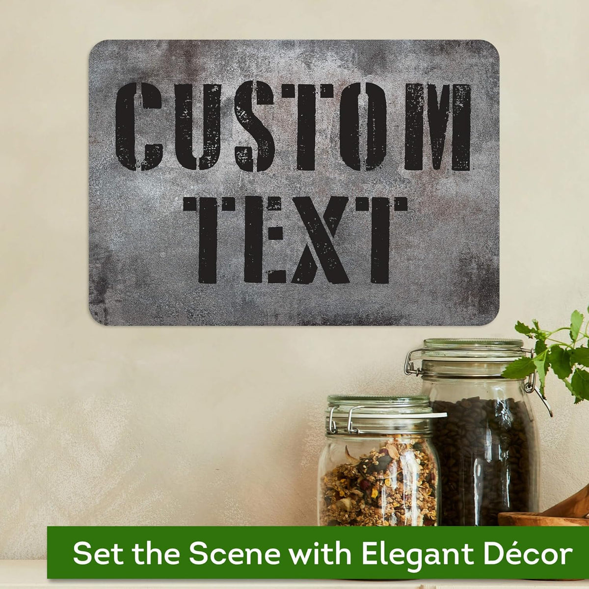 Custom Sign, Custom Street Sign, 11 Font Colors, 13 Font Styles, 4 Hole Options, 22 Sizes, 7x10