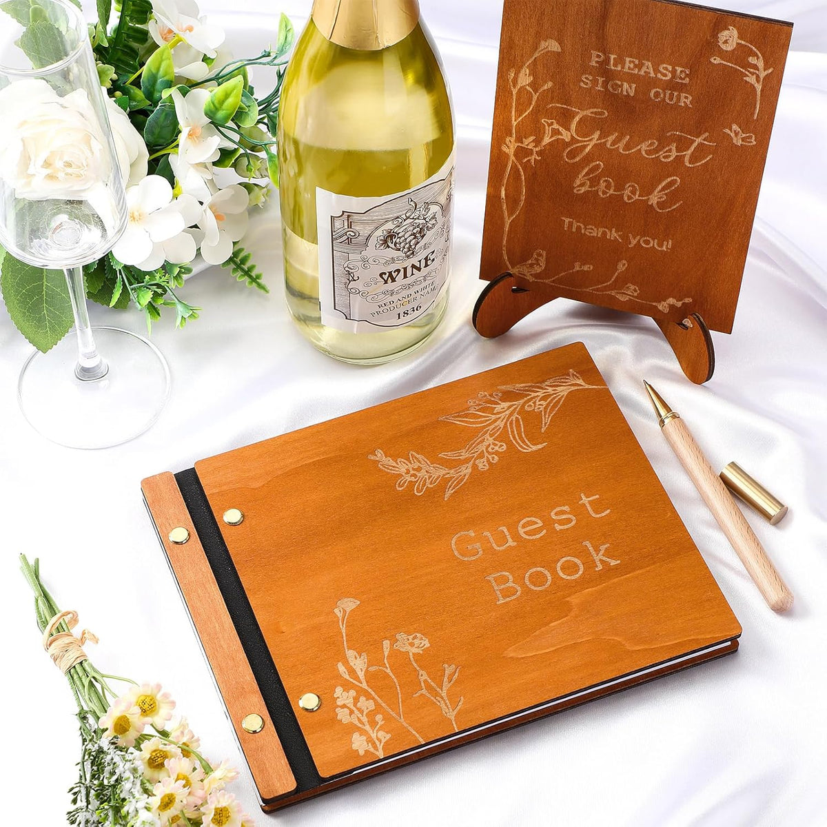 Wedding Guest Book Personalized Photo Guestbook to Sign at Reception Wedding Guest Sign in Book