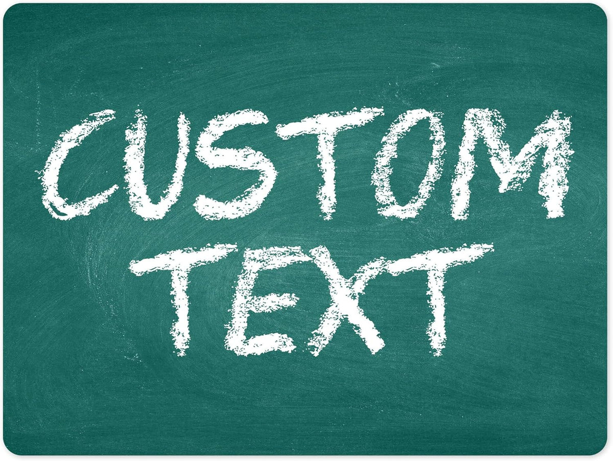 Custom Sign, Custom Street Sign, 11 Font Colors, 13 Font Styles, 4 Hole Options, 22 Sizes, 18x24