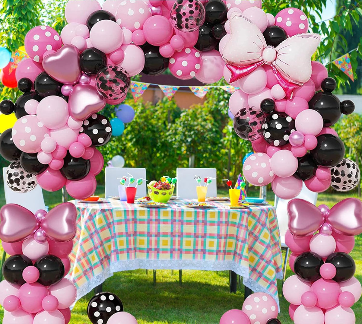 36 Inches Bow Foil Balloon Huge Bowtie Pink Balloon for Baby Shower, Wedding, Kids Theme Party