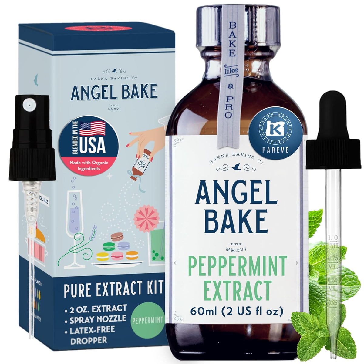 Pure Peppermint Extract for Baking and Mixology - Culinary Aromatics, Kosher, Keto Friendly, Vegan
