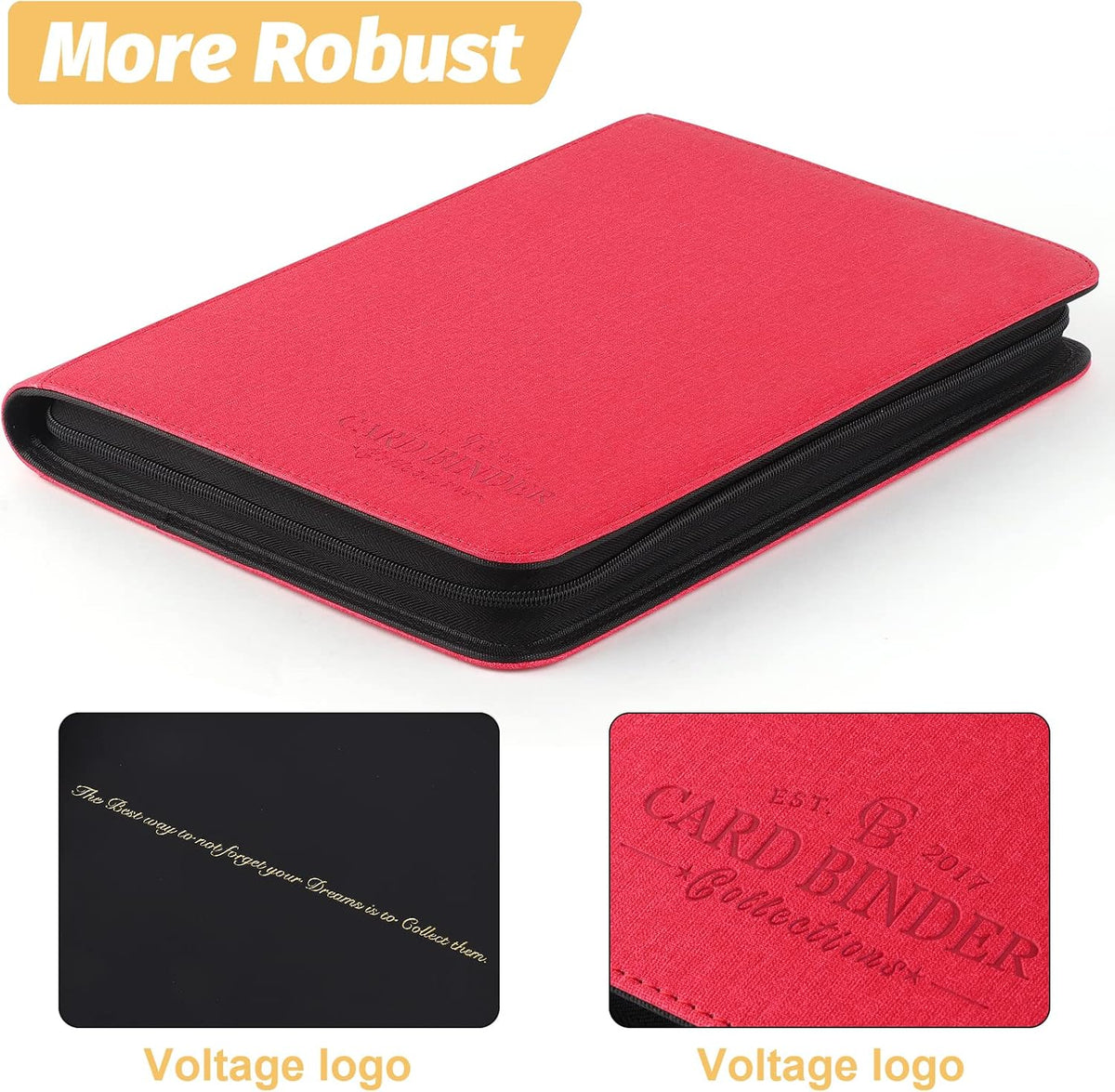 Trading Card Binder, Card Collection Binder Album Folder with 540 Side Loading Pockets, 9 Pocket
