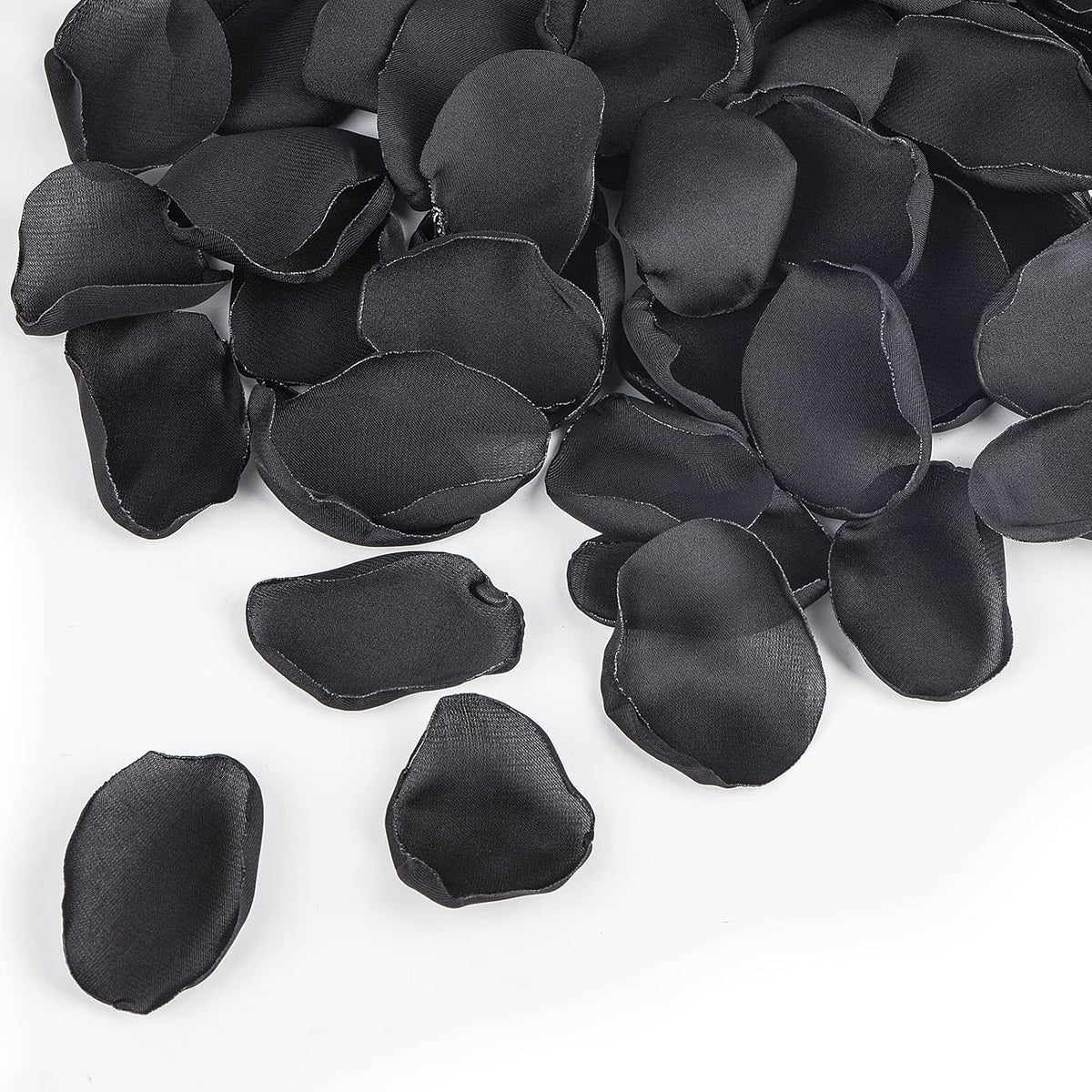 300pcs Artificial Black Rose Petals Fake Silk Flower Petals for Wedding Flower Girl Basket Ceremony