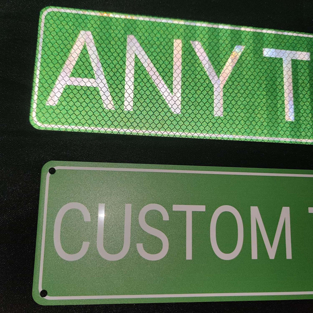 Custom Street Signs Metal, Personalized Road Reflective Signs with Your Text, Logo, 6x24 Inches