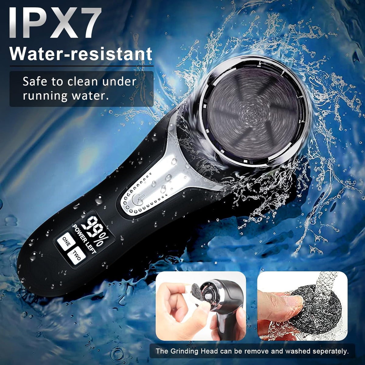 Electric Callus Remover for Feet (with Dander Vacuum), Portable Pedicure Kit Foot File Callus
