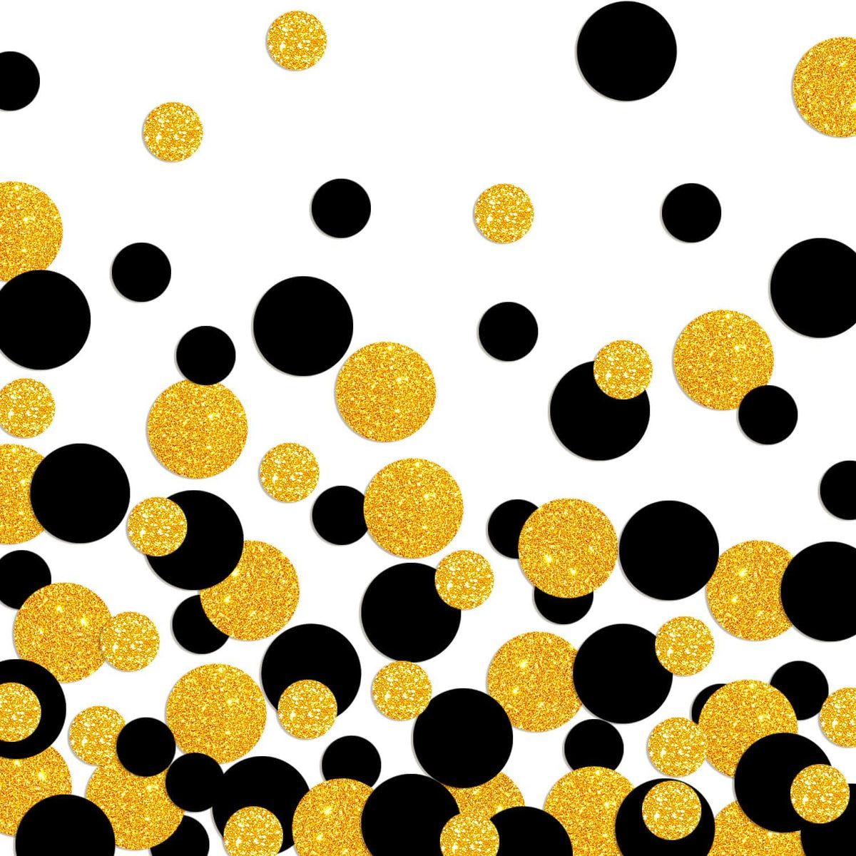 Golden Black Confetti Glitter Golden Scatter Table Decoration Surprise Paper Craft Birthday Party
