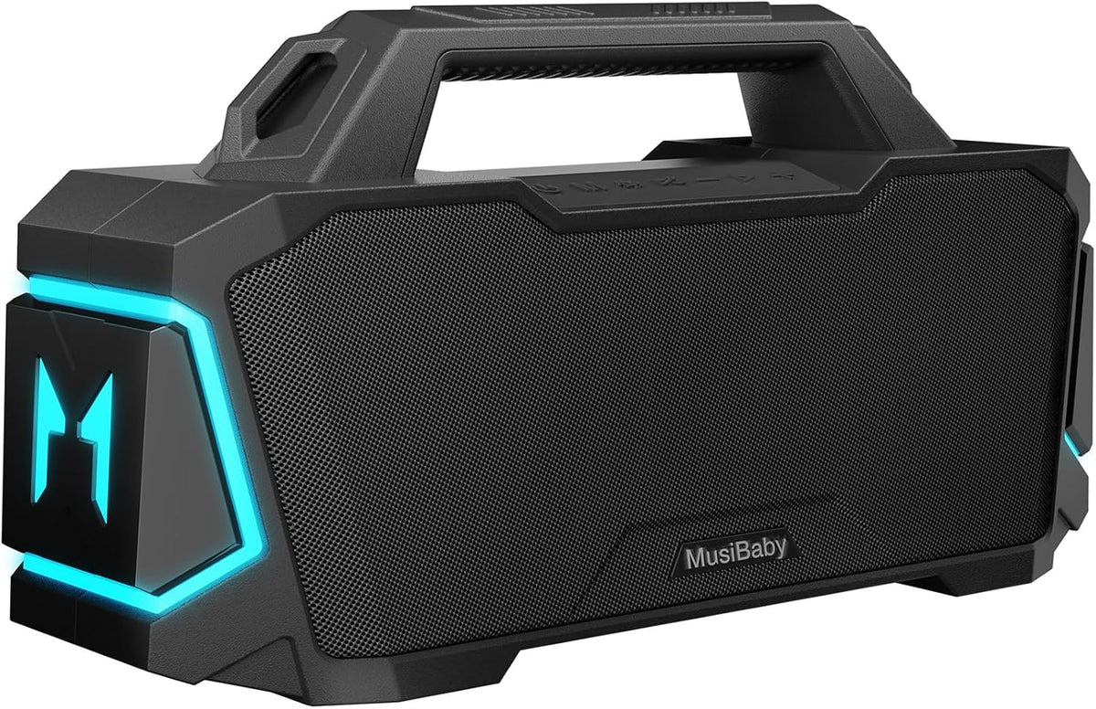 Bluetooth Speaker,Musibaby M1 Portable Bluetooth Speakers:Loud Stereo Sound with Subwoofer,Deep