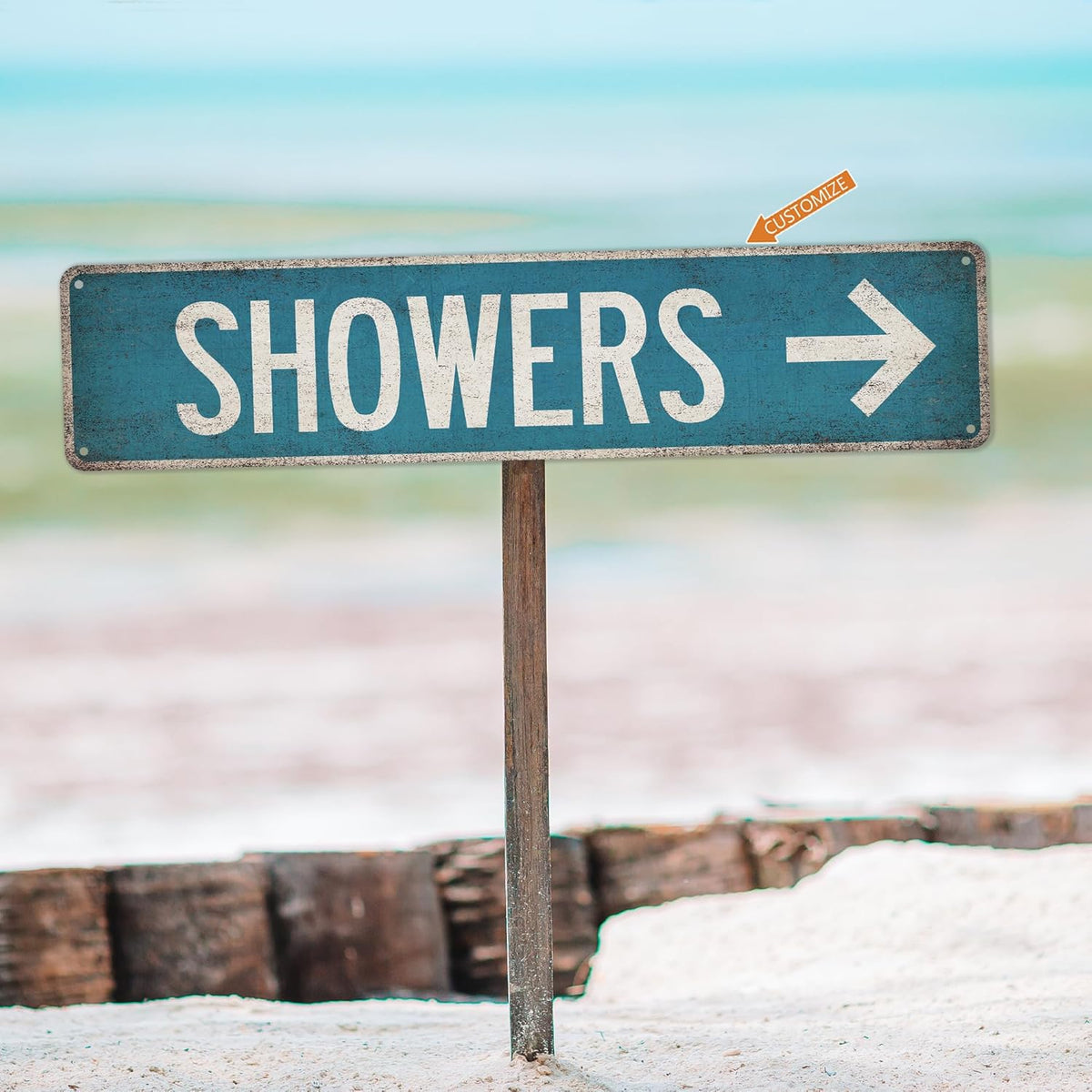 Custom Vintage Street Sign Personalized Directional Signs - Made In USA - Custom Text Personalized