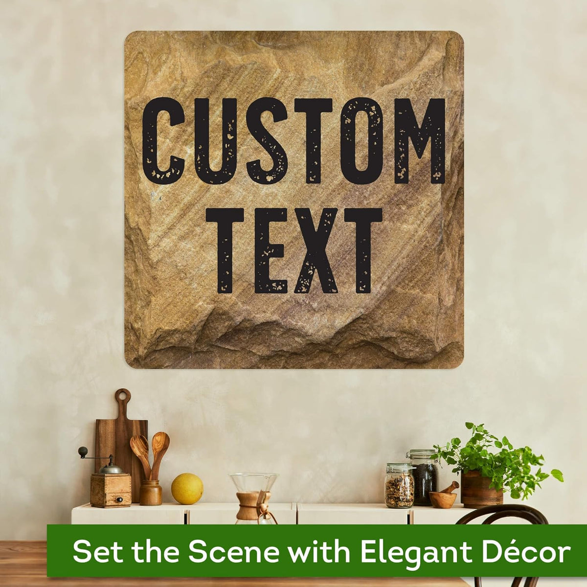 Custom Sign, Custom Street Sign, 11 Font Colors, 13 Font Styles, 4 Hole Options, 22 Sizes, 36x36