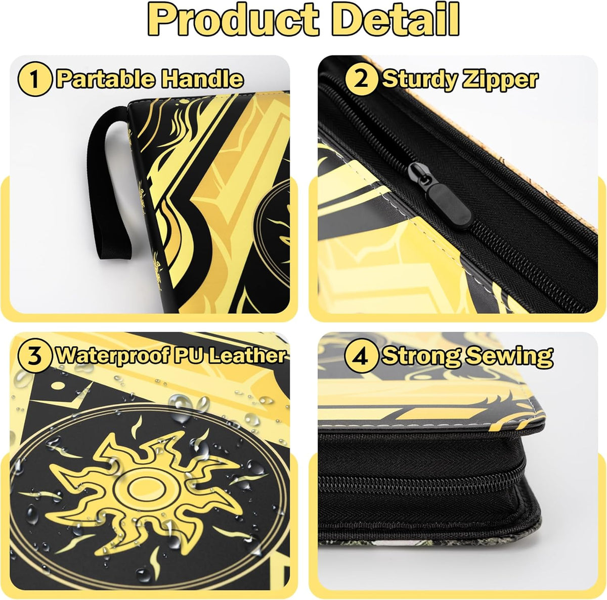 9 Pocket Card Binder for MTG/YGO/PTCG/Game Cards, Holds 900 Cards,Premium Card Collector Book for