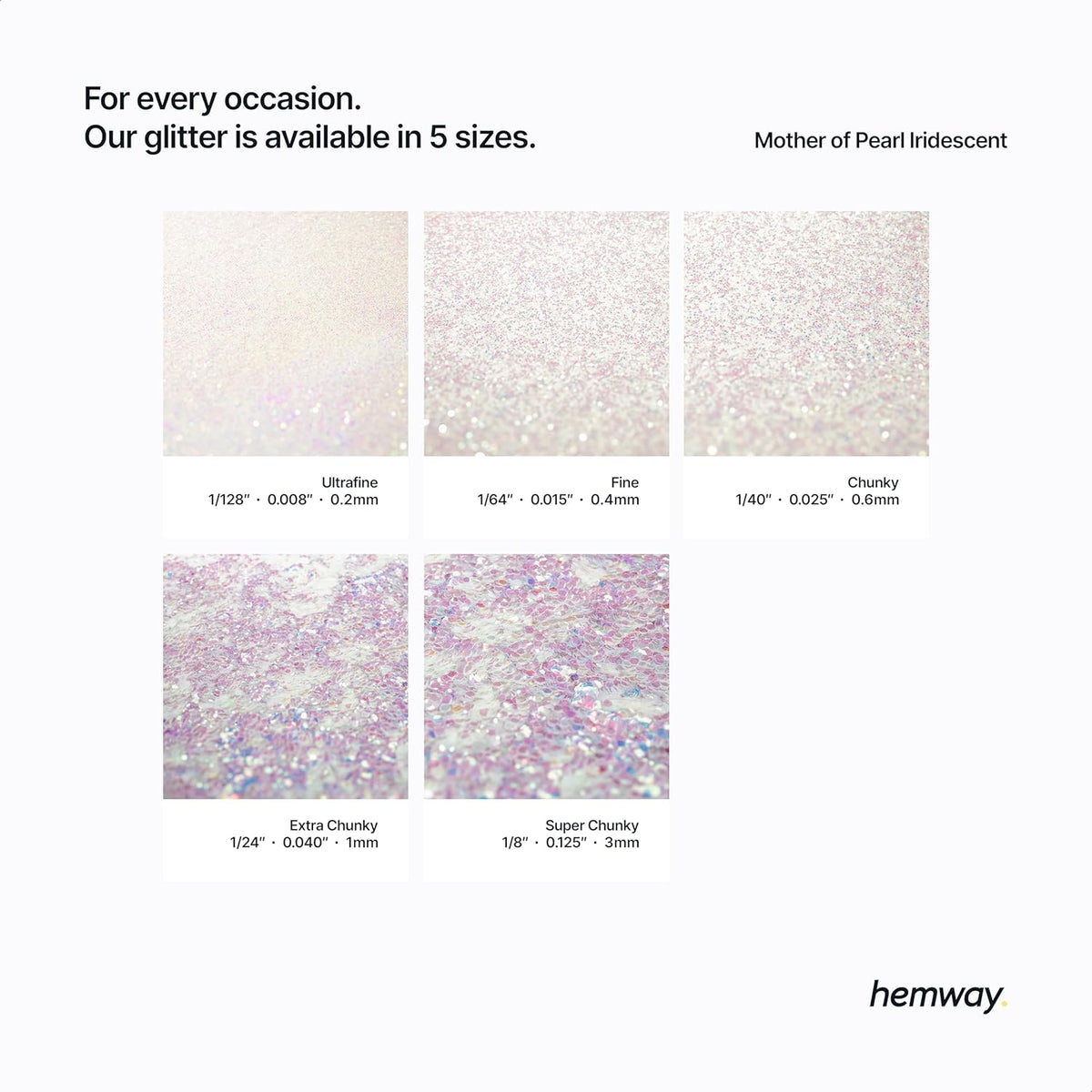 Hemway Biodegradable Glitter Eco Friendly - 100g/3.5oz Bio Cosmetic Safe Sparkle Vegan for Face