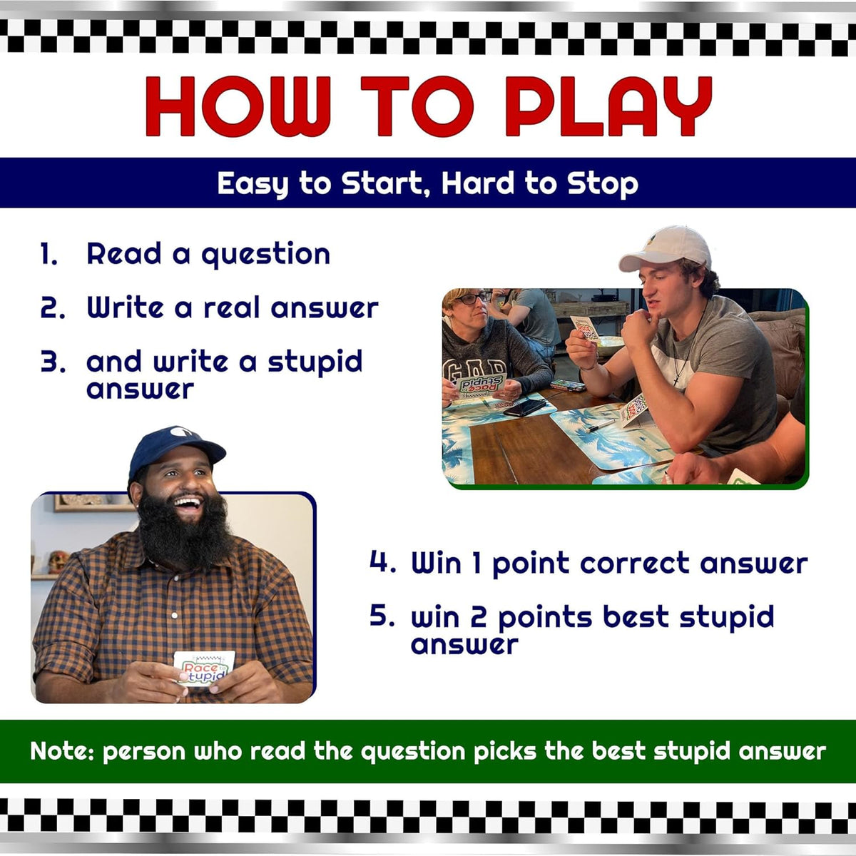 Trivia Card Game – Family Games for Adults & Teens, Hilarious Party Games for Family Game Night